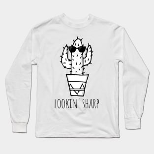 Funny Cactus With Sunglasses Long Sleeve T-Shirt